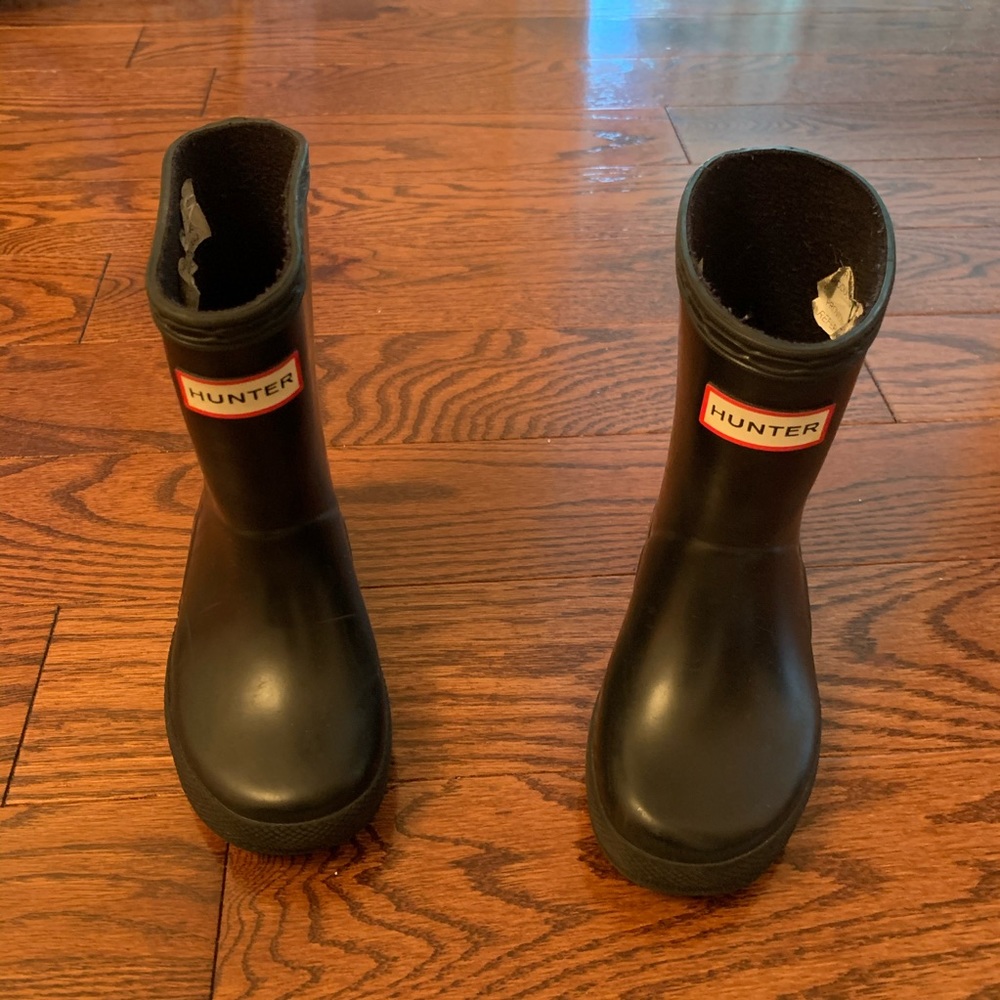 Black toddler hunter boots